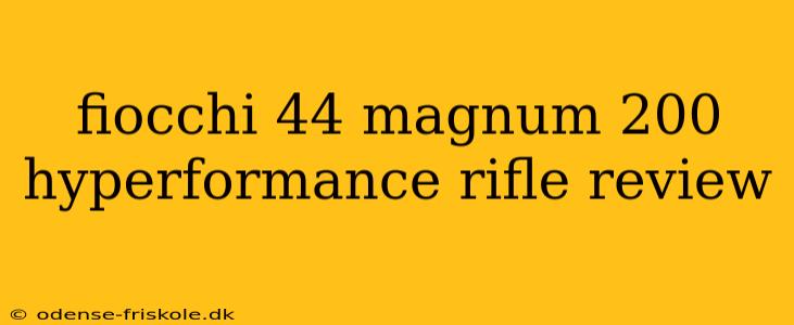 fiocchi 44 magnum 200 hyperformance rifle review