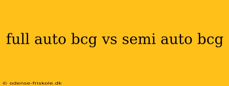 full auto bcg vs semi auto bcg