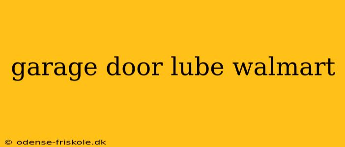 garage door lube walmart