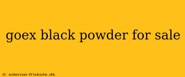 goex black powder for sale