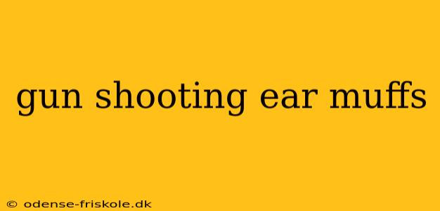 gun shooting ear muffs