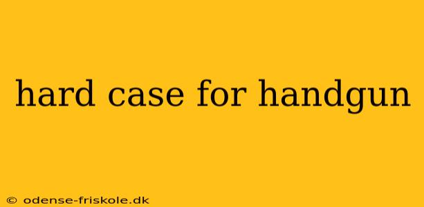 hard case for handgun