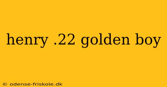 henry .22 golden boy