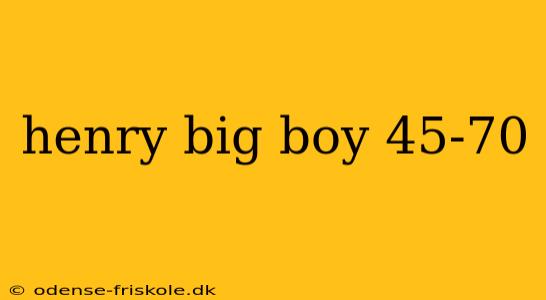 henry big boy 45-70