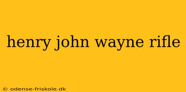 henry john wayne rifle