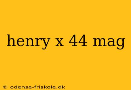 henry x 44 mag