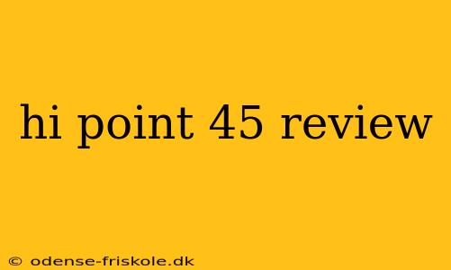 hi point 45 review