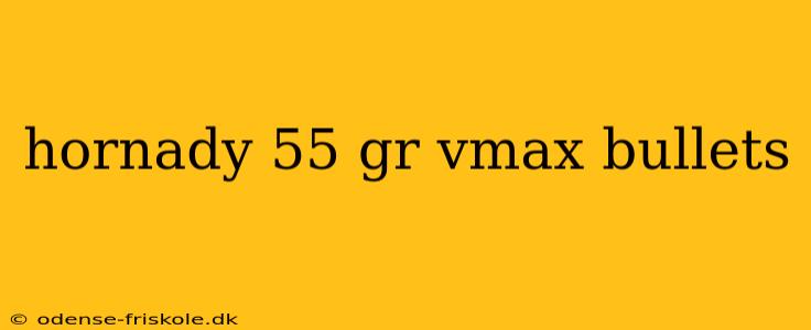 hornady 55 gr vmax bullets