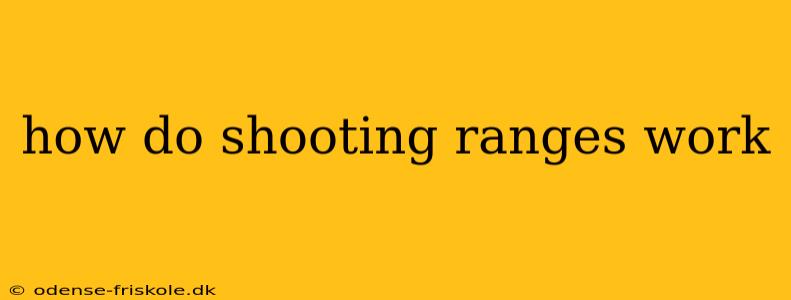 how do shooting ranges work