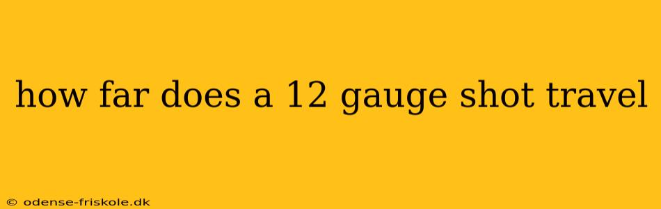 how far does a 12 gauge shot travel