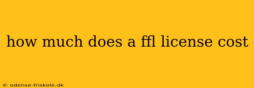 how much does a ffl license cost