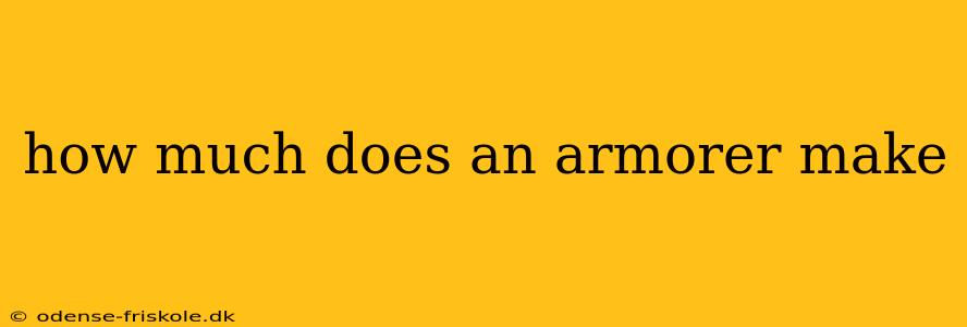 how much does an armorer make