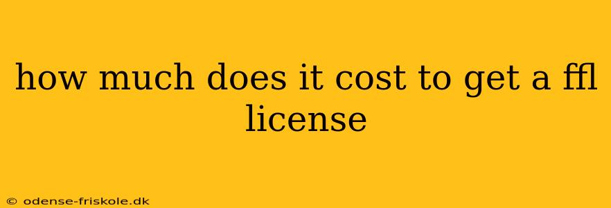 how much does it cost to get a ffl license