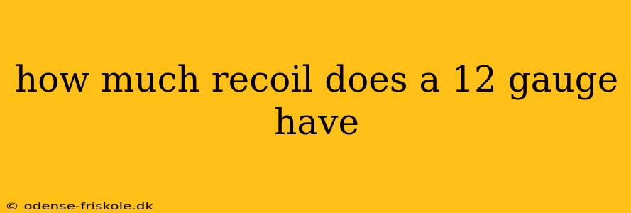 how much recoil does a 12 gauge have