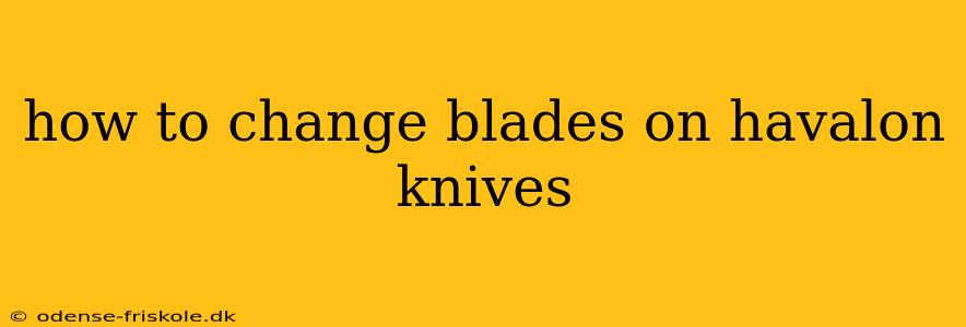 how to change blades on havalon knives