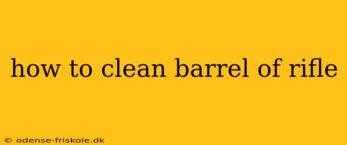 how to clean barrel of rifle