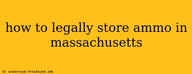 how to legally store ammo in massachusetts