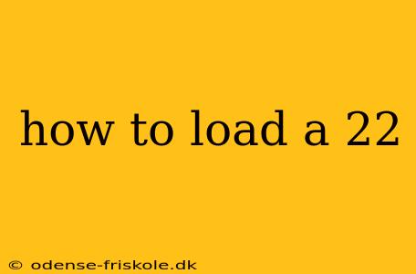 how to load a 22