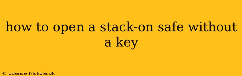 how to open a stack-on safe without a key