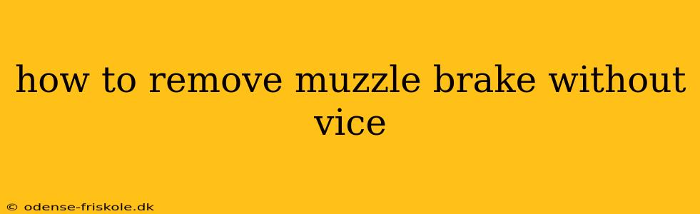 how to remove muzzle brake without vice