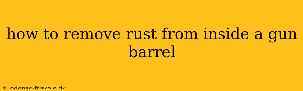 how to remove rust from inside a gun barrel