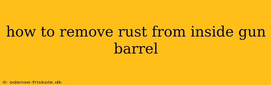 how to remove rust from inside gun barrel