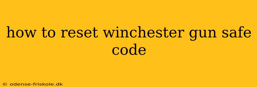 how to reset winchester gun safe code