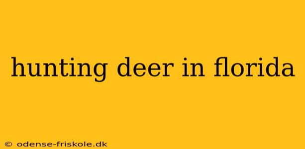 hunting deer in florida