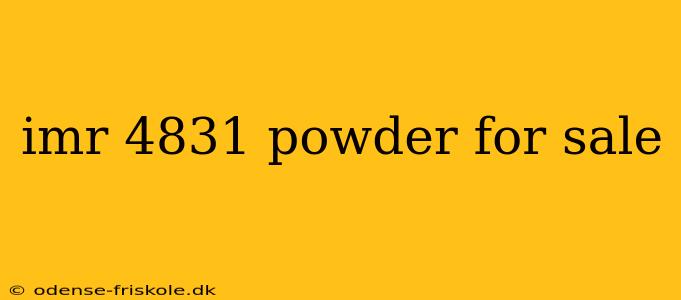 imr 4831 powder for sale