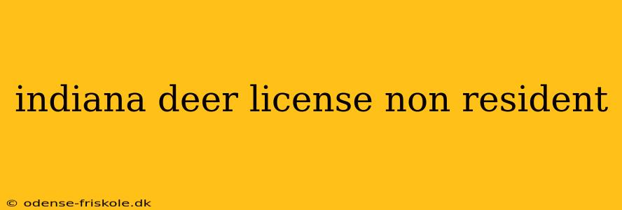 indiana deer license non resident