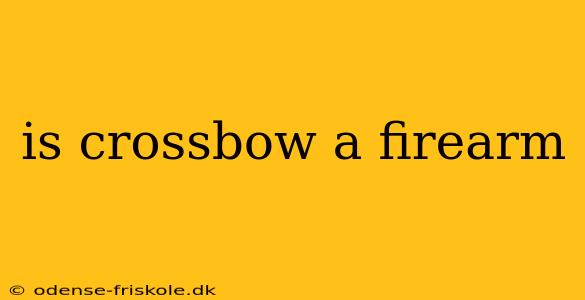 is crossbow a firearm