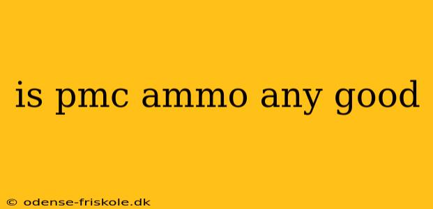 is pmc ammo any good