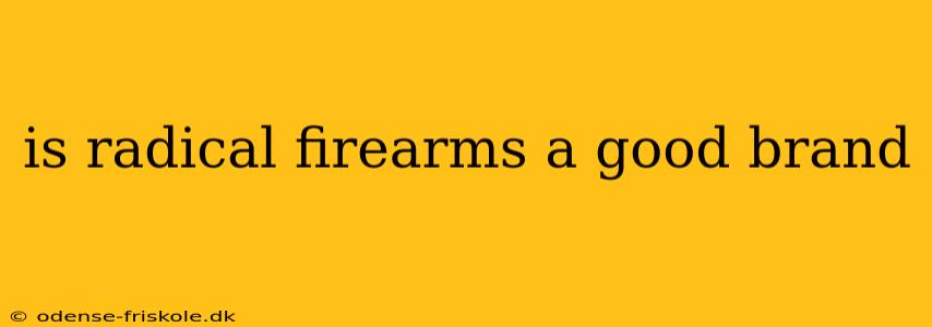 is radical firearms a good brand