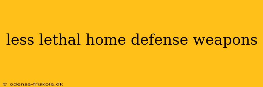 less lethal home defense weapons