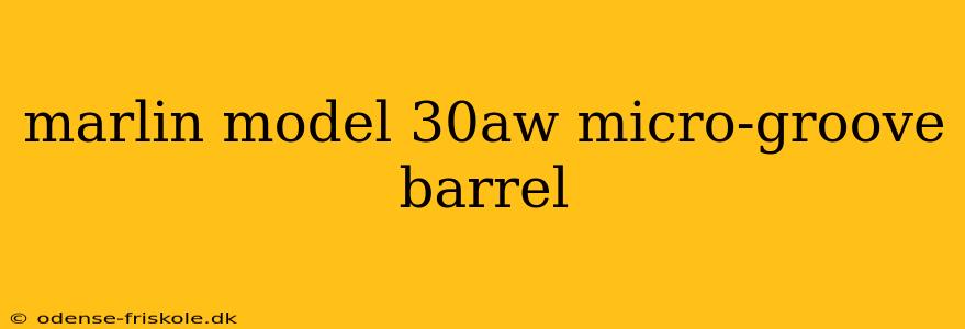 marlin model 30aw micro-groove barrel