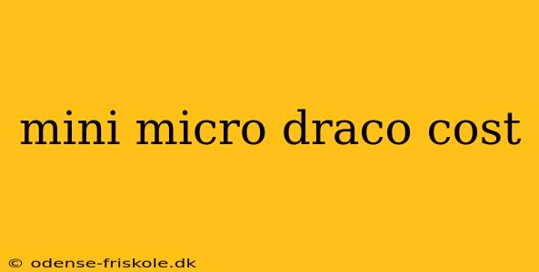 mini micro draco cost