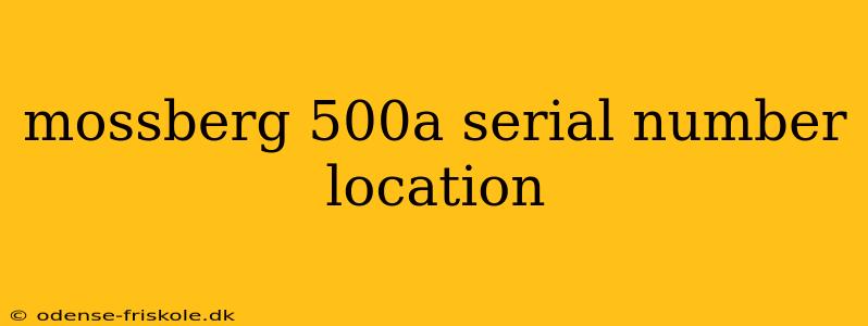 mossberg 500a serial number location