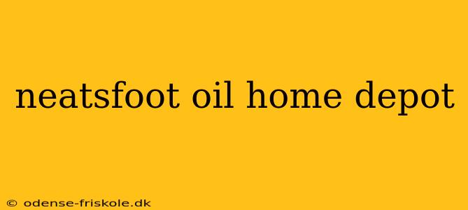 neatsfoot oil home depot