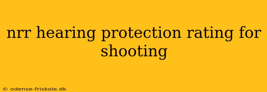 nrr hearing protection rating for shooting