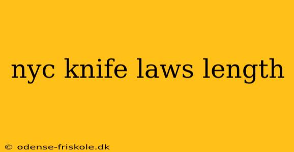 nyc knife laws length