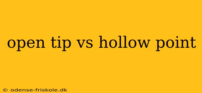 open tip vs hollow point