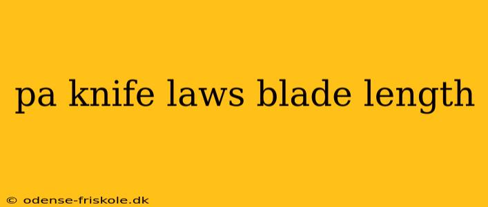 pa knife laws blade length