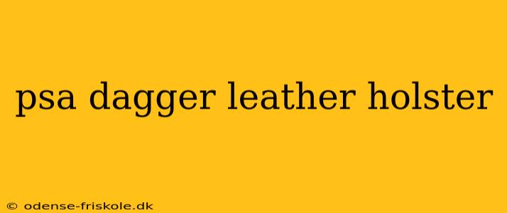 psa dagger leather holster