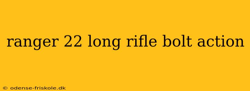 ranger 22 long rifle bolt action