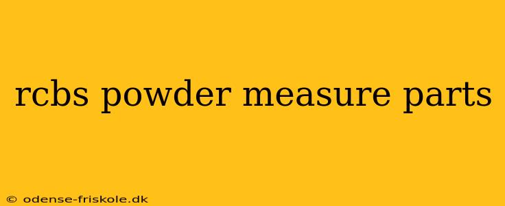 rcbs powder measure parts