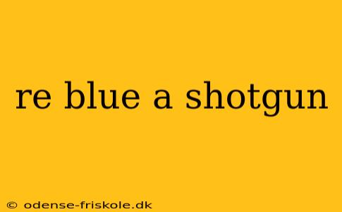 re blue a shotgun