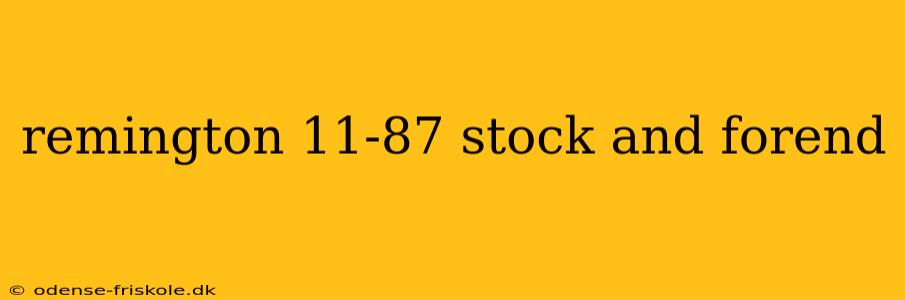 remington 11-87 stock and forend