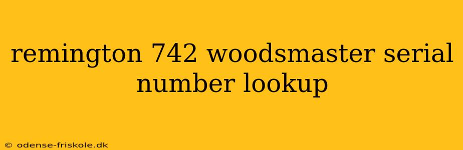 remington 742 woodsmaster serial number lookup