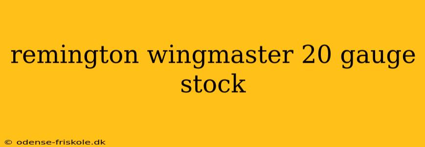 remington wingmaster 20 gauge stock