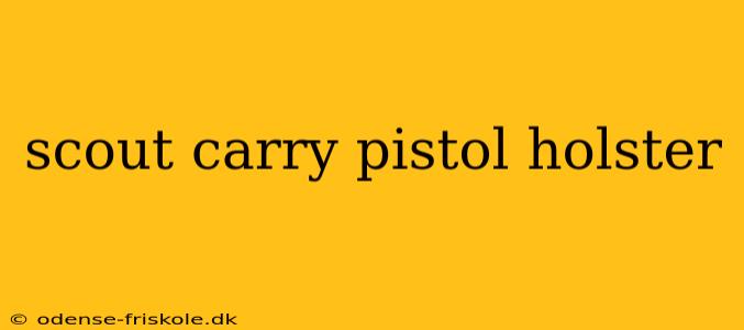 scout carry pistol holster